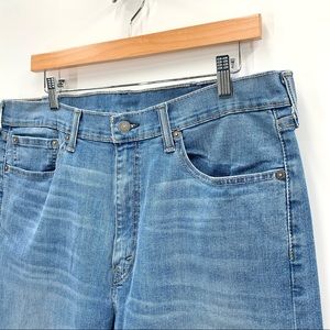 Levi’s Mens 505 Regular Fit Straight Leg Light Wash Jeans Size 38 x 32